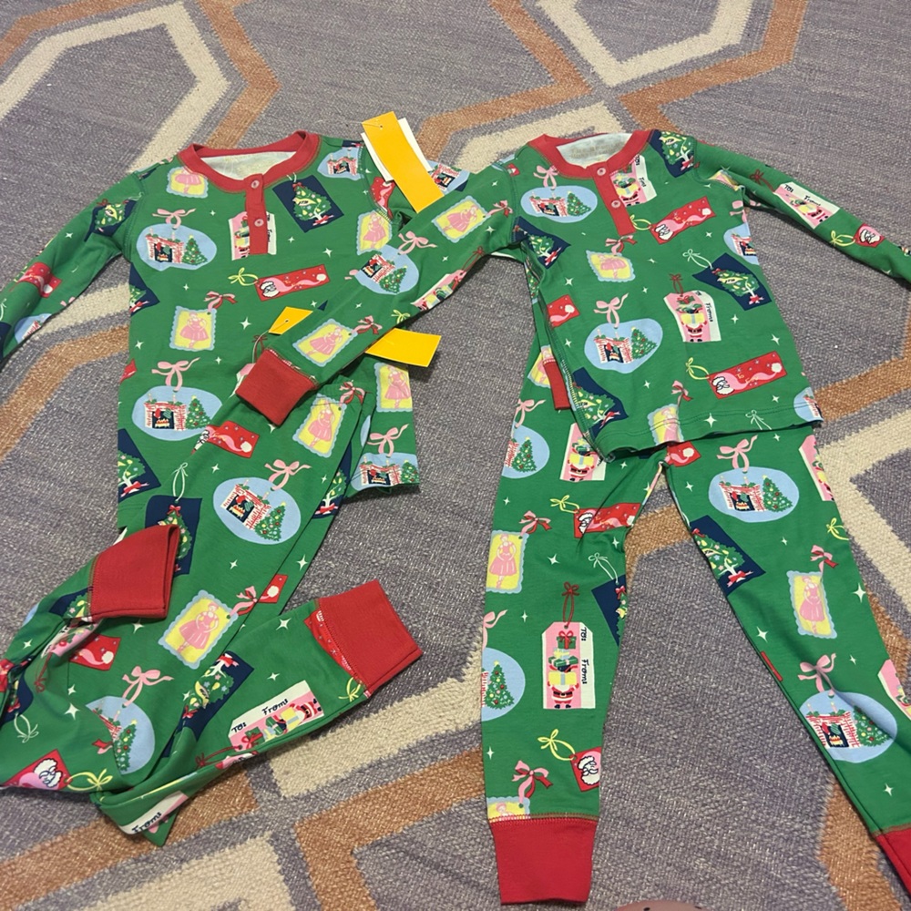 Nwt TBBC Sara Jane red pink pajamas